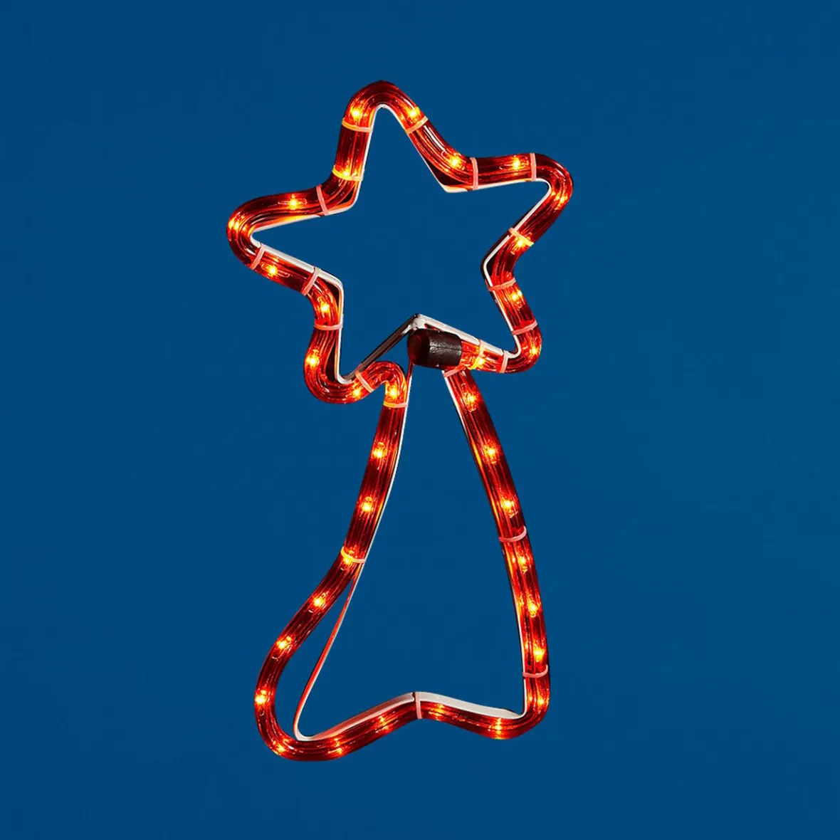 Etoile filante lumineuse rouge 35 cm-Gifi Discount