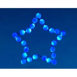 Etoile lumineuse boules blanches h. 41 cm-Gifi