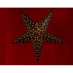 Etoile papier lumineuse noire 100 cm-Gifi