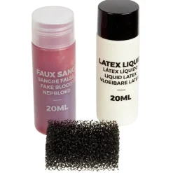 Faux sang liquide + latex liquide 20 ml x2-Gifi Outlet
