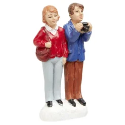 Figurine de Noël couple pour village miniature-Gifi New