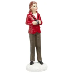Figurine de Noël Femme pour village miniature-Gifi