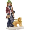 Figurine de Noël Personnage avec chien pour village miniature-Gifi Online