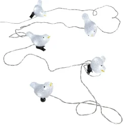 Guirlande 5 oiseaux lumineuse solaire extérieur 30 LED-Gifi Best