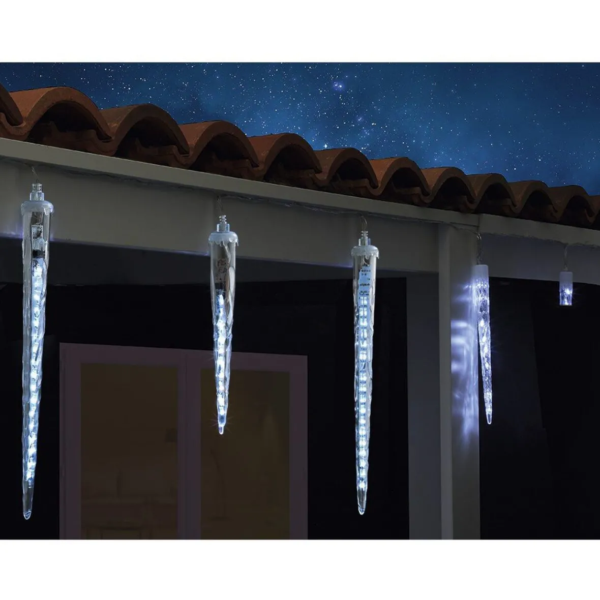 Guirlande de glace 10 stalactites lumineux-Gifi New