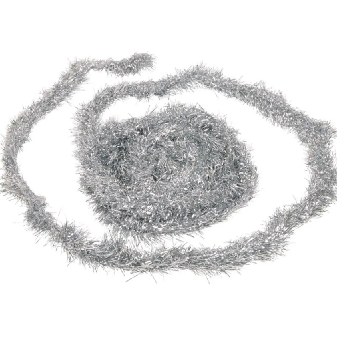 Guirlande de Noël argentée 6 m-Gifi Outlet
