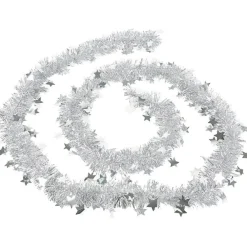 Guirlande de Noël argentée 3 m-Gifi Discount