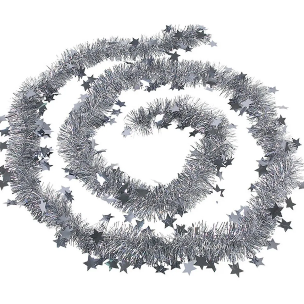 Guirlande de Noël argentée 3 m-Gifi Discount