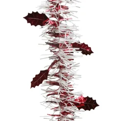 Guirlande de Noël blanche et rouge 2 m-Gifi Hot