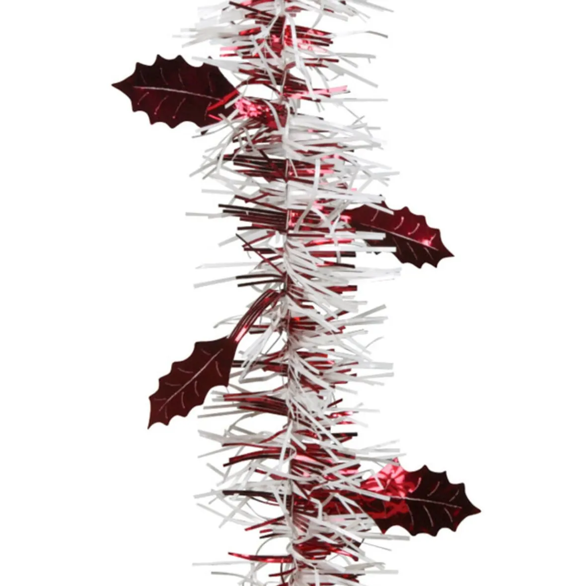 Guirlande de Noël blanche et rouge 2 m-Gifi Hot