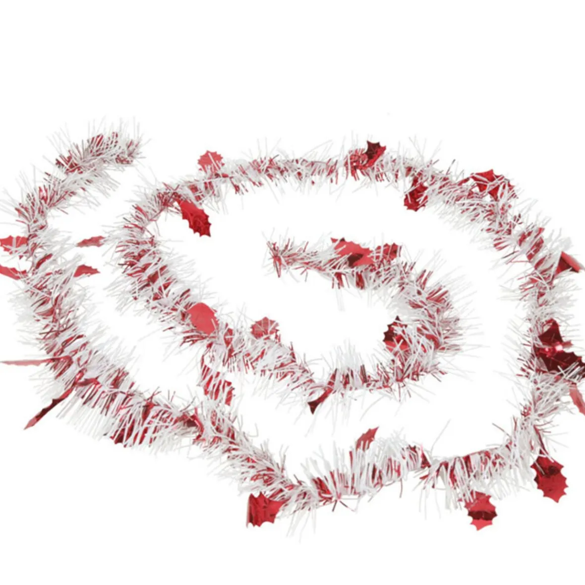 Guirlande de Noël blanche et rouge 2 m-Gifi Hot