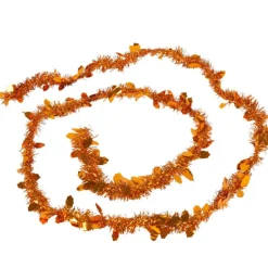 Guirlande de Noël orange 2 m-Gifi Outlet