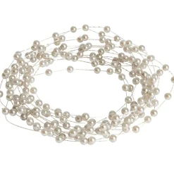 Guirlande de perles argentées 3 m-Gifi Discount
