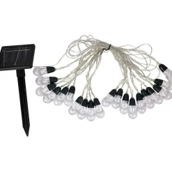 Guirlande extérieur solaire forme boule 20 LED multicolore 10 m-Gifi Sale