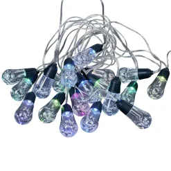 Guirlande extérieur solaire forme boule 20 LED multicolore 10 m-Gifi Sale