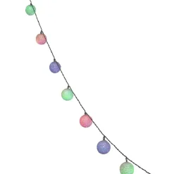 Guirlande électrique 20 boules blanches 3,8 m-Gifi Discount