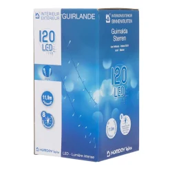 Guirlande électrique 120 led bleue L. 11,8 m-Gifi Outlet
