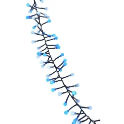 Guirlande électrique blanche et bleue clignotante L. 1,4 m-Gifi Best