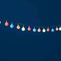 Guirlande électrique boule blanche 0,95 m-Gifi