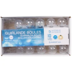 Guirlande électrique boules à led étoile blanc chaud L. 1,8 m-Gifi Hot