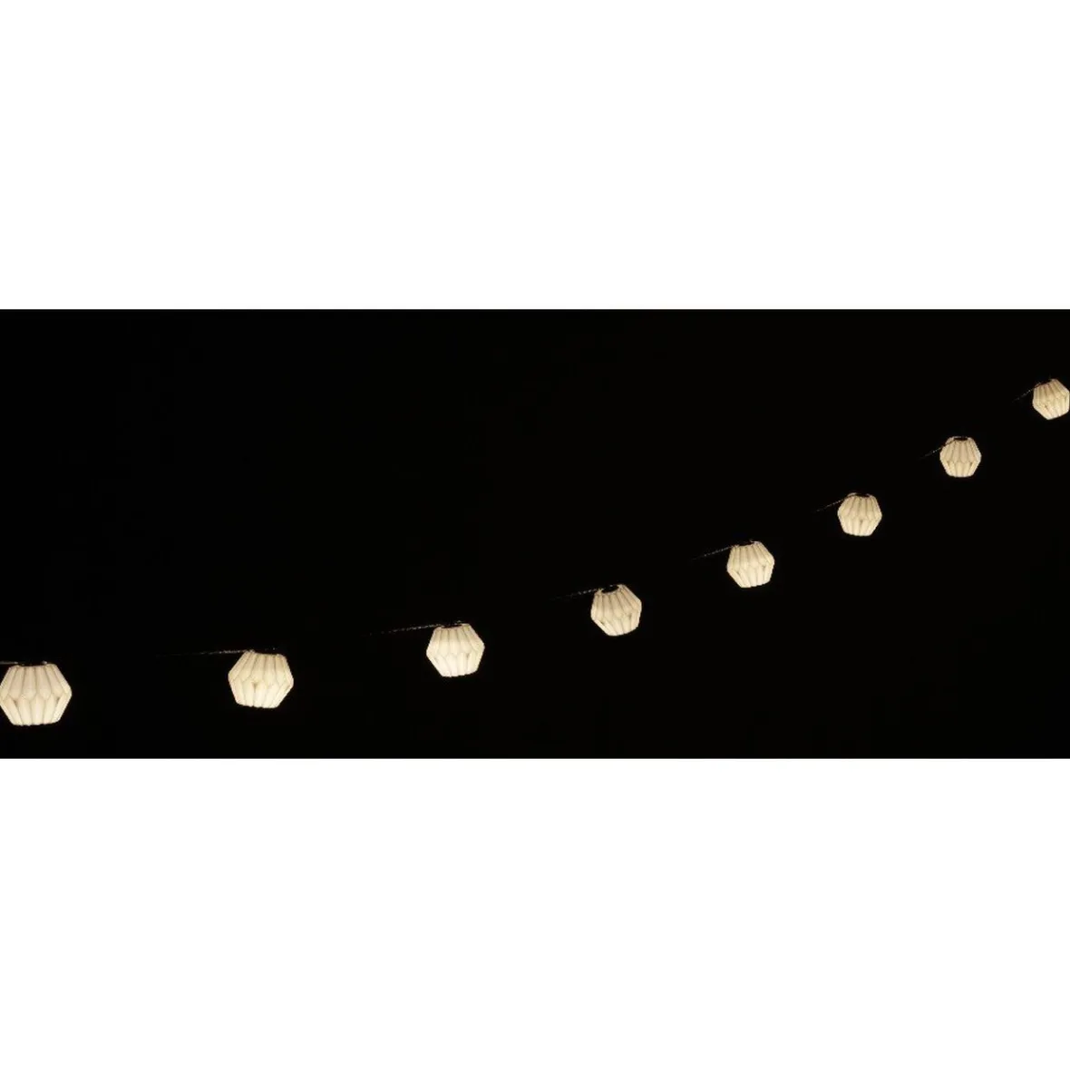 Guirlande électrique boules origami à led blanc chaud L. 2,7 m-Gifi Online