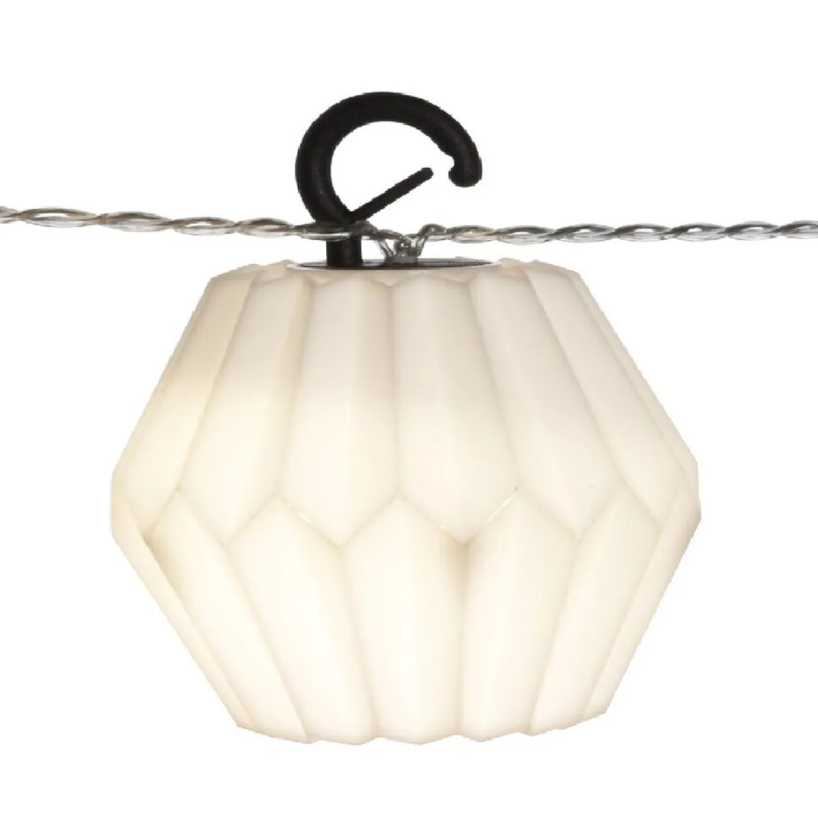 Guirlande électrique boules origami à led blanc chaud L. 2,7 m-Gifi Online