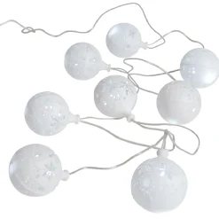 Guirlande électrique intérieure boules blanches 8 LED fixe 1,75 m-Gifi Sale