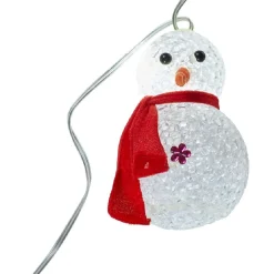 Guirlande électrique intérieure bonhomme de neige 8 LED fixe 1 m-Gifi