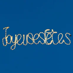 Guirlande électrique Joyeuses Fêtes blanche L97xH36 cm-Gifi Hot