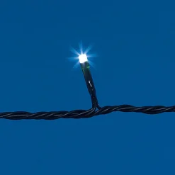 Guirlande électrique Solaire 50 Led Blanc froid clignotant 4,9 m-Gifi Discount
