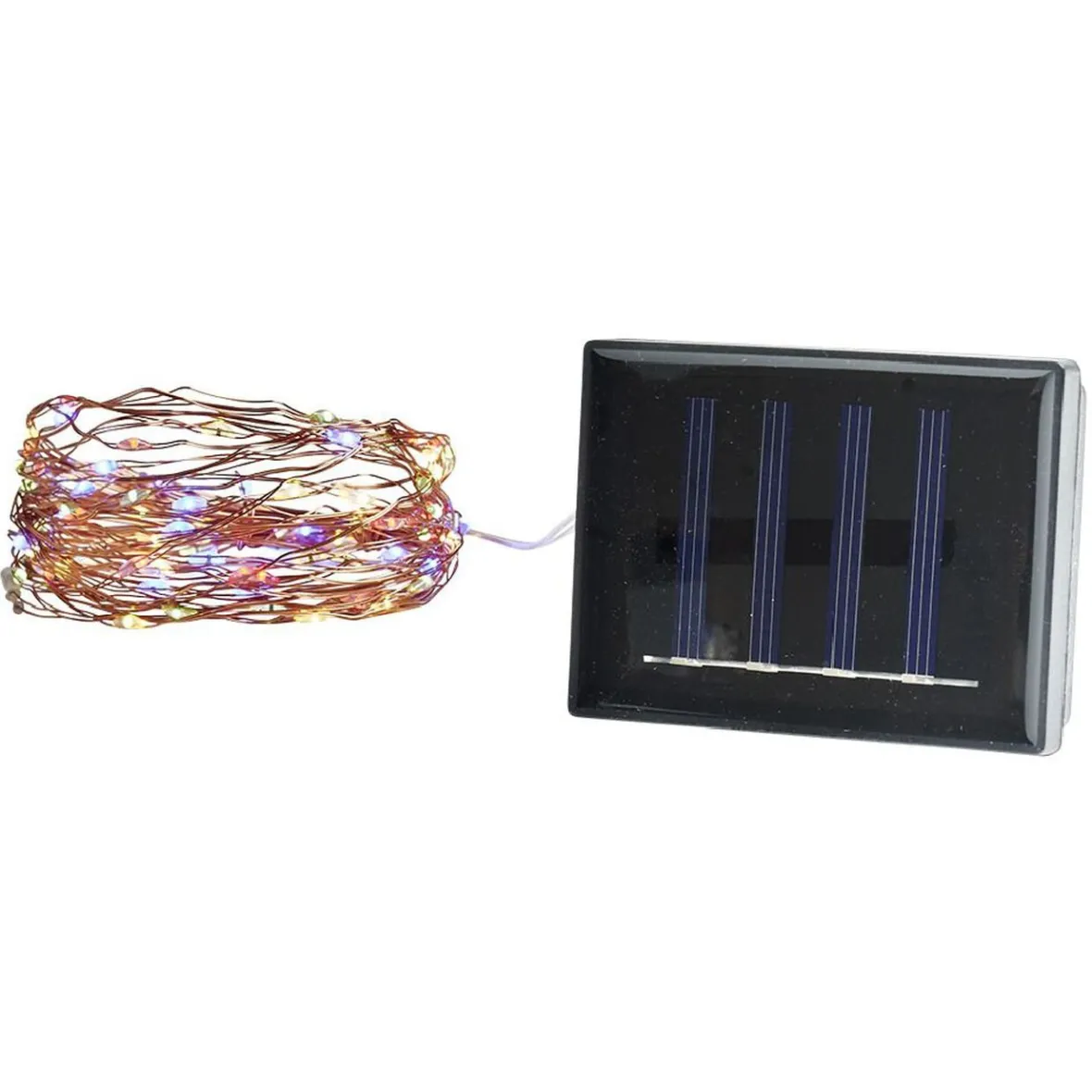 Guirlande électrique solaire mini-boule 100 microLED multicolore 7,4m-Gifi Best
