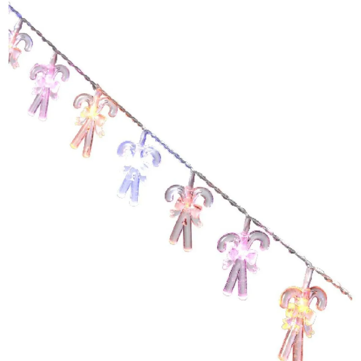 Guirlande électrique sucres orges multicolores 1 m-Gifi Hot