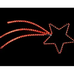 Guirlande électrique étoile filante rouge-Gifi Discount