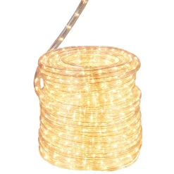 Guirlande électrique tube blanc chaud clignotant 24 m-Gifi