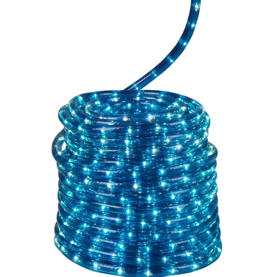 Guirlande électrique tube bleu clignitant 24 m-Gifi Online