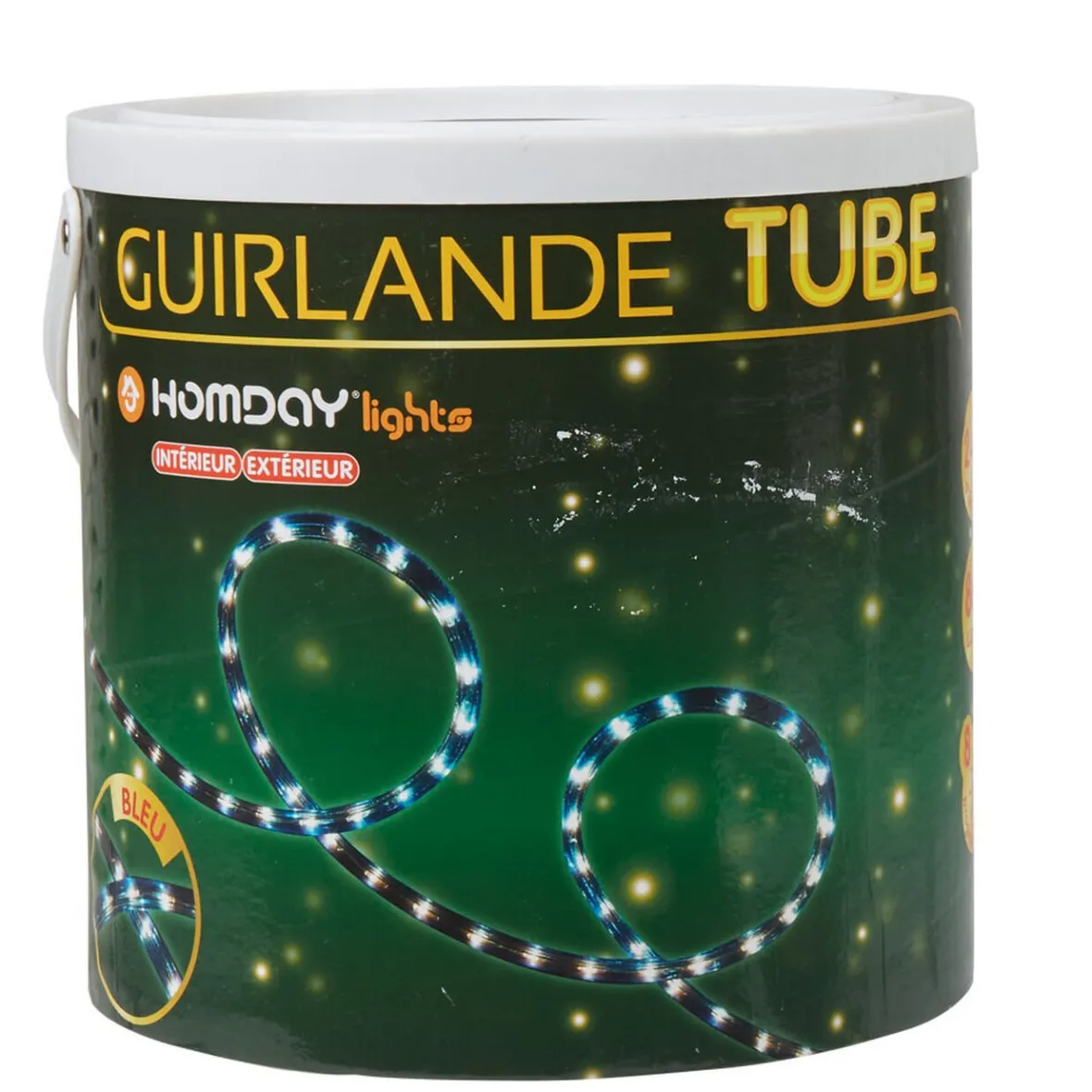 Guirlande électrique tube bleu clignitant 24 m-Gifi Online