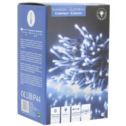 Guirlande lumineuse blanche 240 LED extérieur-Gifi