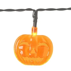 Guirlande lumineuse citrouille araignée ou chauve souris 2,17m-Gifi Outlet
