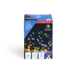Guirlande lumineuse extérieure 24LED multicolores à piles 1,7m-Gifi Discount