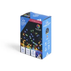Guirlande lumineuse extérieure 24LED multicolores à piles 1,7m-Gifi Discount