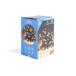 Guirlande lumineuse extérieur 200LED cluster blanc chaud 4m-Gifi Outlet