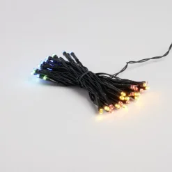 Guirlande lumineuse extérieur à piles 48LED multicolores 3,5m-Gifi Online