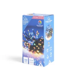 Guirlande lumineuse extérieur à piles 192LED multicolores 14,3m-Gifi