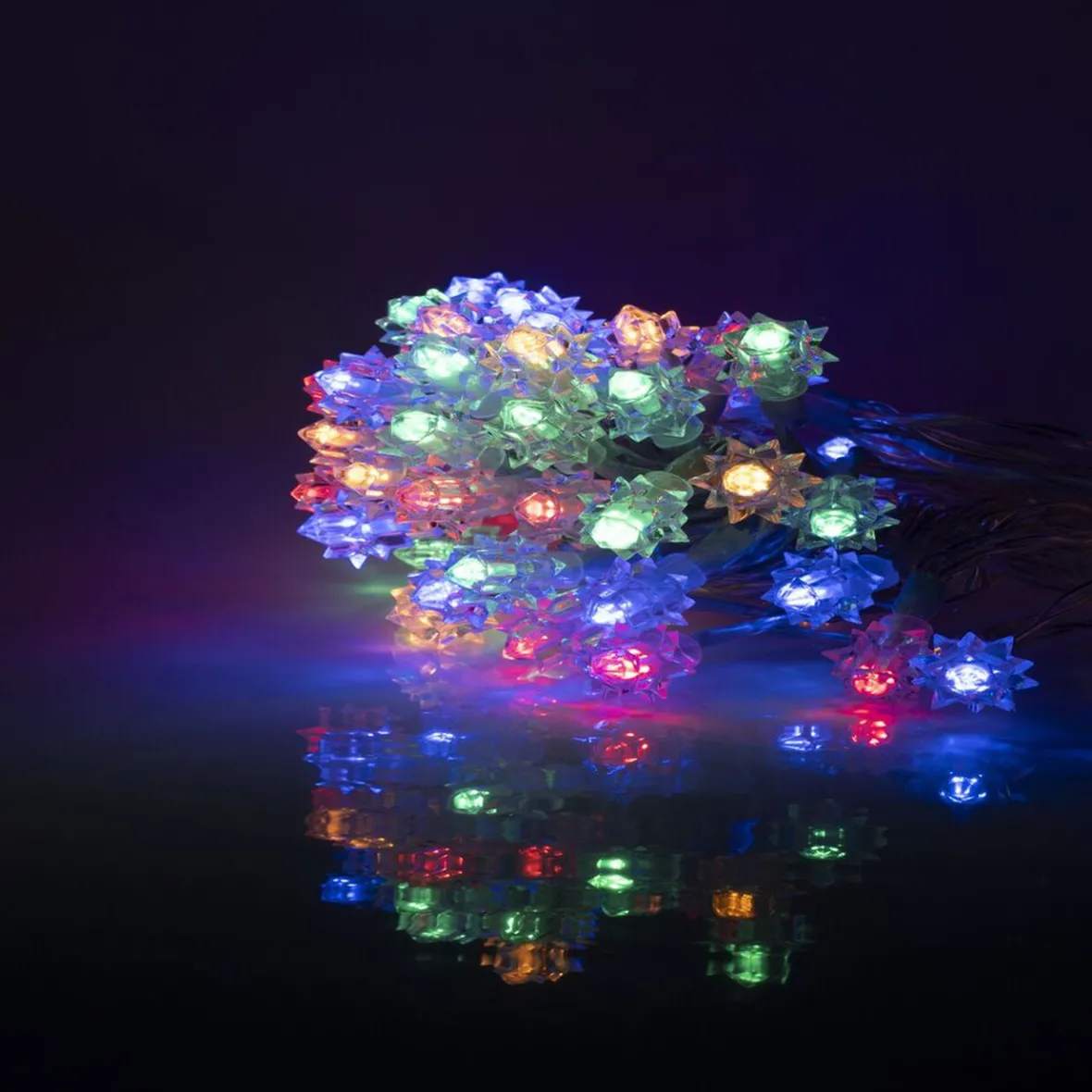 Guirlande lumineuse intérieur diamant 80LED multicolores 7,9m-Gifi Sale