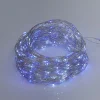 Guirlande lumineuse solaire 400 microLED bleu et blanc froid 19,9m-Gifi