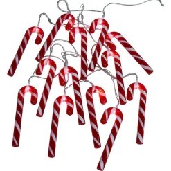 Guirlande lumineuse solaire sucre d'orge 20LED blanc froid 3,8m-Gifi Best