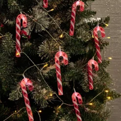 Guirlande lumineuse solaire sucre d'orge 20LED blanc froid 3,8m-Gifi Best