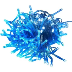 Guirlande lumineuse solaire 200LED bleu et blanc 19,9m-Gifi Hot