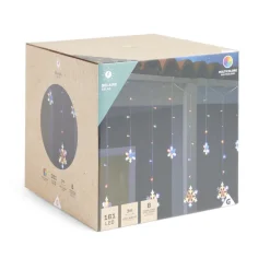 Guirlande lumineuse solaire bordure toit flocon 161LED multicolores 3m-Gifi New