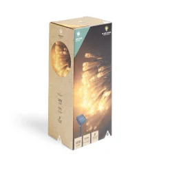 Guirlande lumineuse solaire 100LED blanc chaud 9,9m-Gifi Outlet